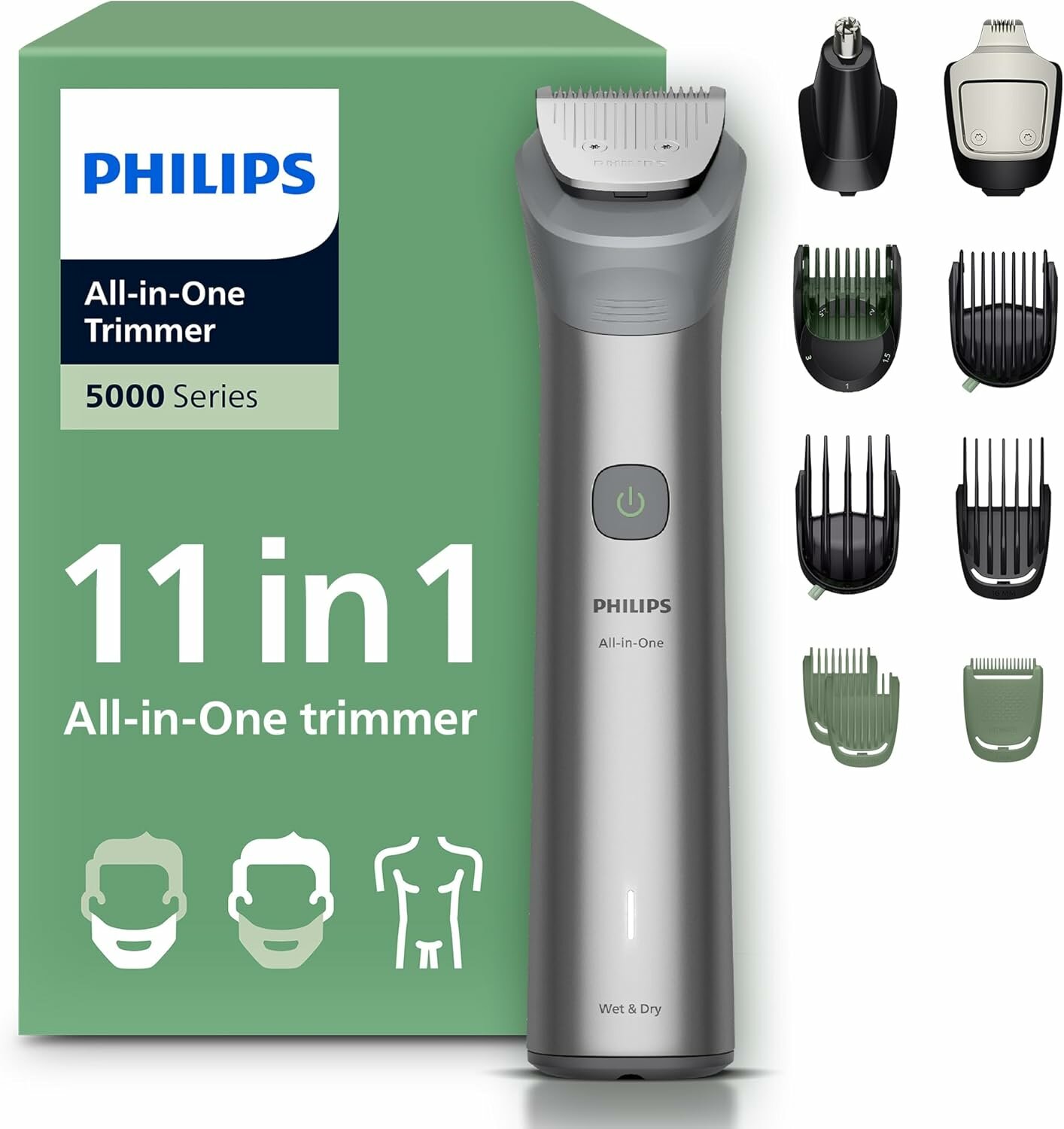 Триммер для бороды Philips MG5941/15, автономное питание, от 0.5 до 16 мм, время работы 120 мин.