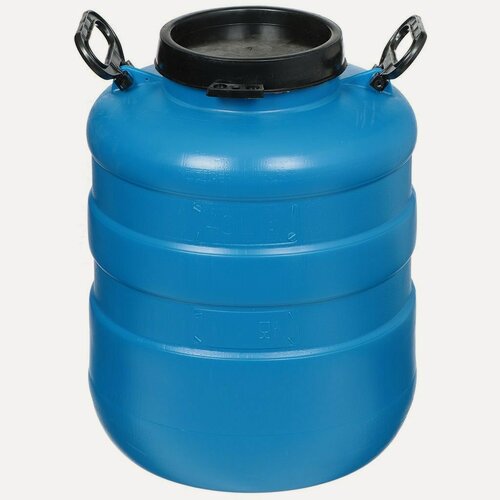 Изображение товара Бочка пластиковая, Радиан, 40 л, пищевая, круглая, с ручками, повышенной прочности, в ассортименте