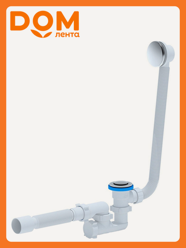 Изображение товара Сифон для ванны АНИ Пласт 1 1/2" 40 мм клик-клак со сливом-переливом