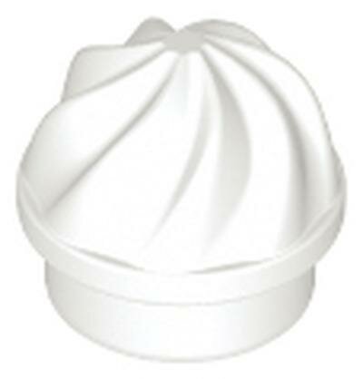 Деталь Lego 15470 Plate, Round 1 x 1 with Vertical Swirl / Twist