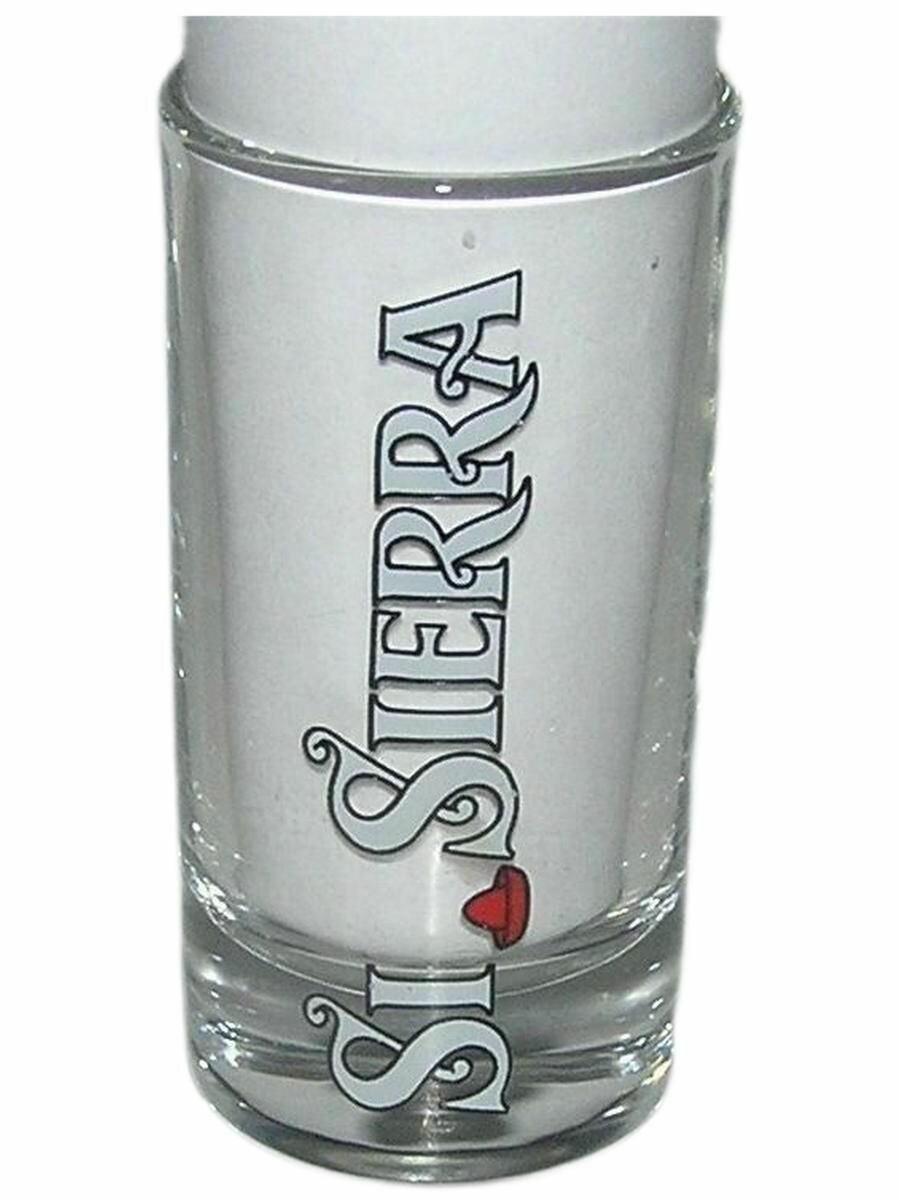 Винтаж мексика. Текила сиерра. Коллекционная Стопка / Рюмка - TEQUILA SIERRA. (Стекло).