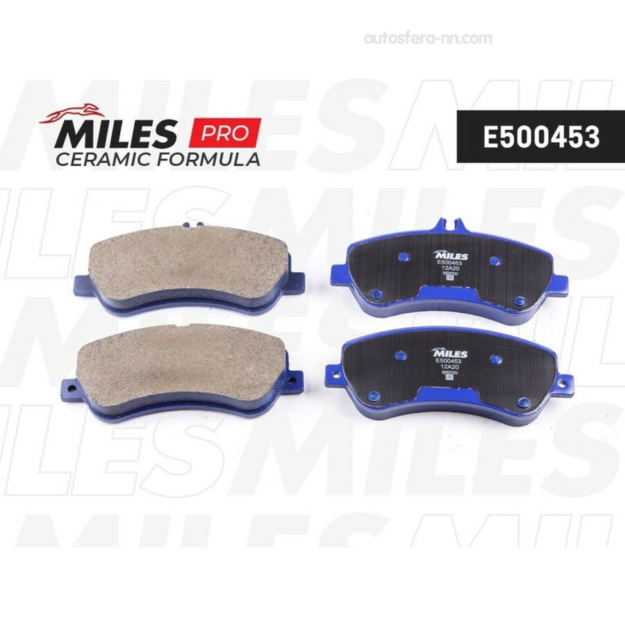 MILES E500453 Колодки тормозные передние (Смесь CERAMIC серия PRO) MERCEDES GLK X204 2.2-3.5 (TRW GDB1798) E500453