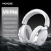 MCHOSE 9 про, Наушники с микрофоном, Bluetooth, Радиоканал, USB Type-C, серебристый, белый