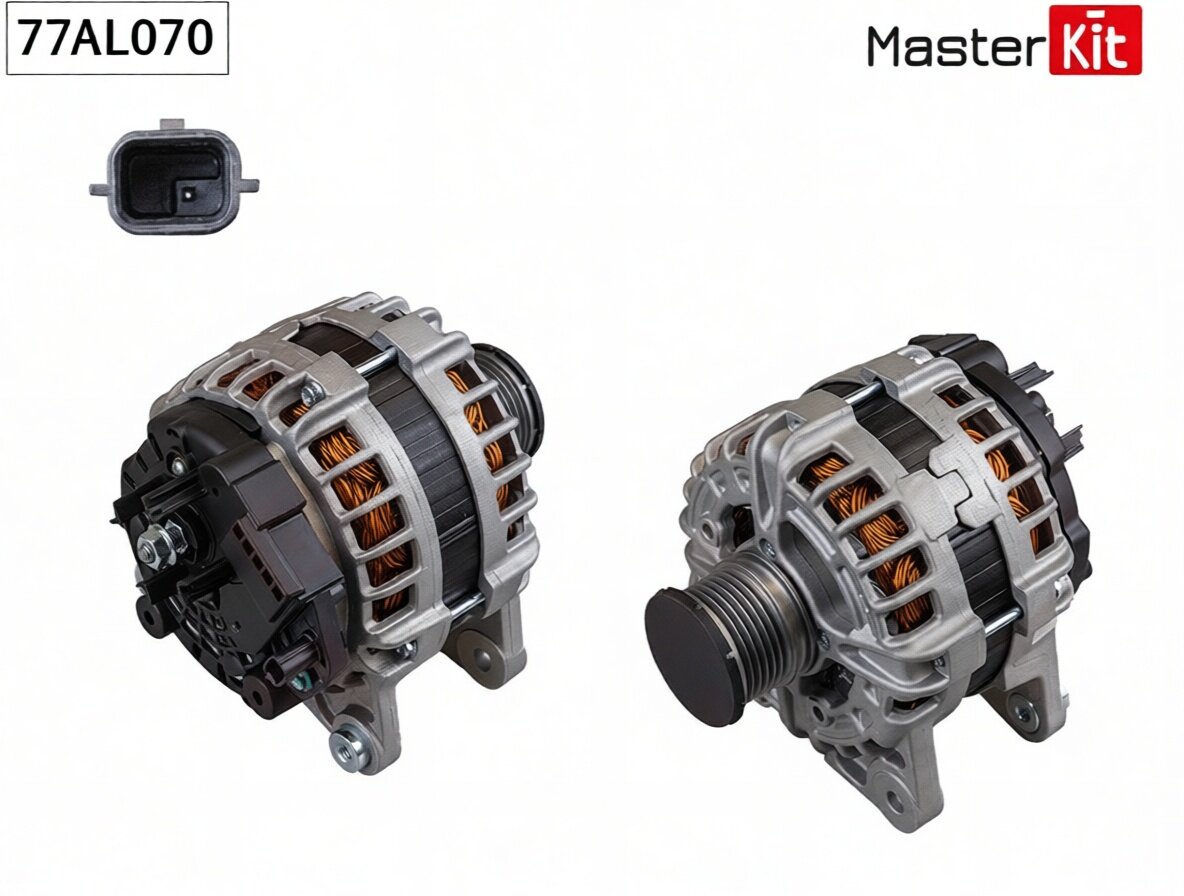 Генератор NISSAN QASHQAI, X-TRAIL 15- (14V 150A) Masterkit MasterKit арт. 77AL070