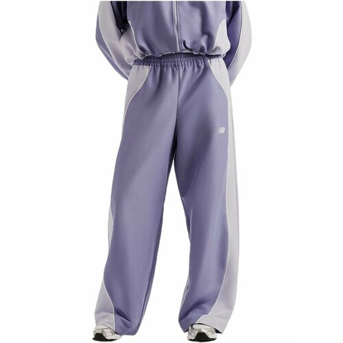 фото Брюки спортивные new balance trackside woven pant, размер l, фиолетовый
