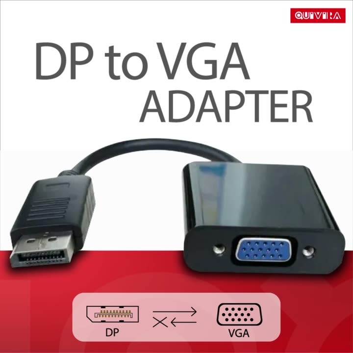 Адаптер Display Port DP (коннектор) - VGA (разъем) — фото 4