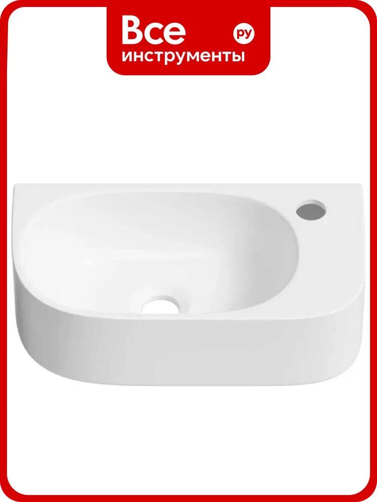 Настенная или накладная раковина Lavinia Boho Bathroom Sink, рукомойник 40х22 см, с отверстием 33311047