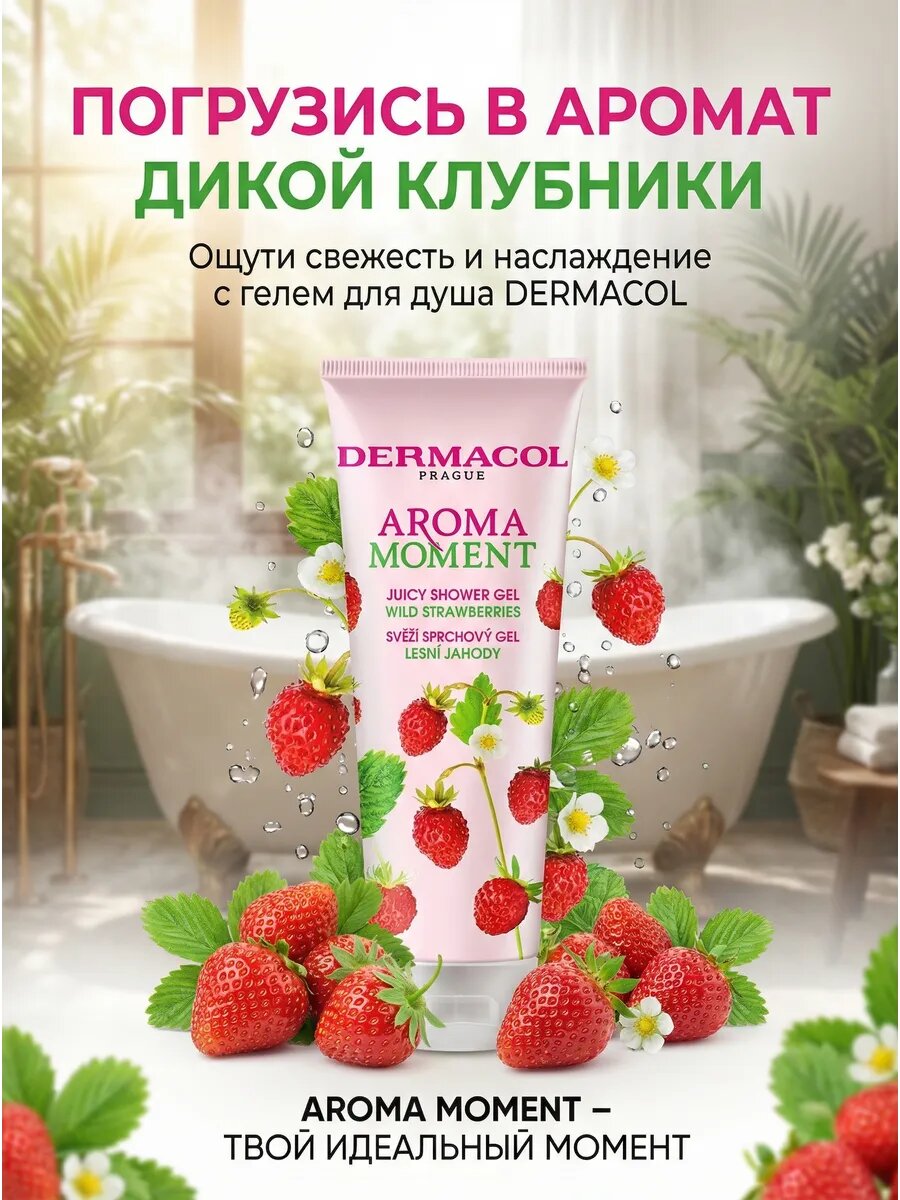 Гель для душа Aroma Moment Wild Strawberries 250 мл