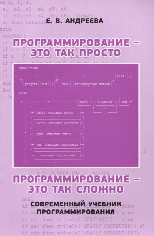 Программирование это так просто программирование это так сложно (3 изд.) (м) Андреева