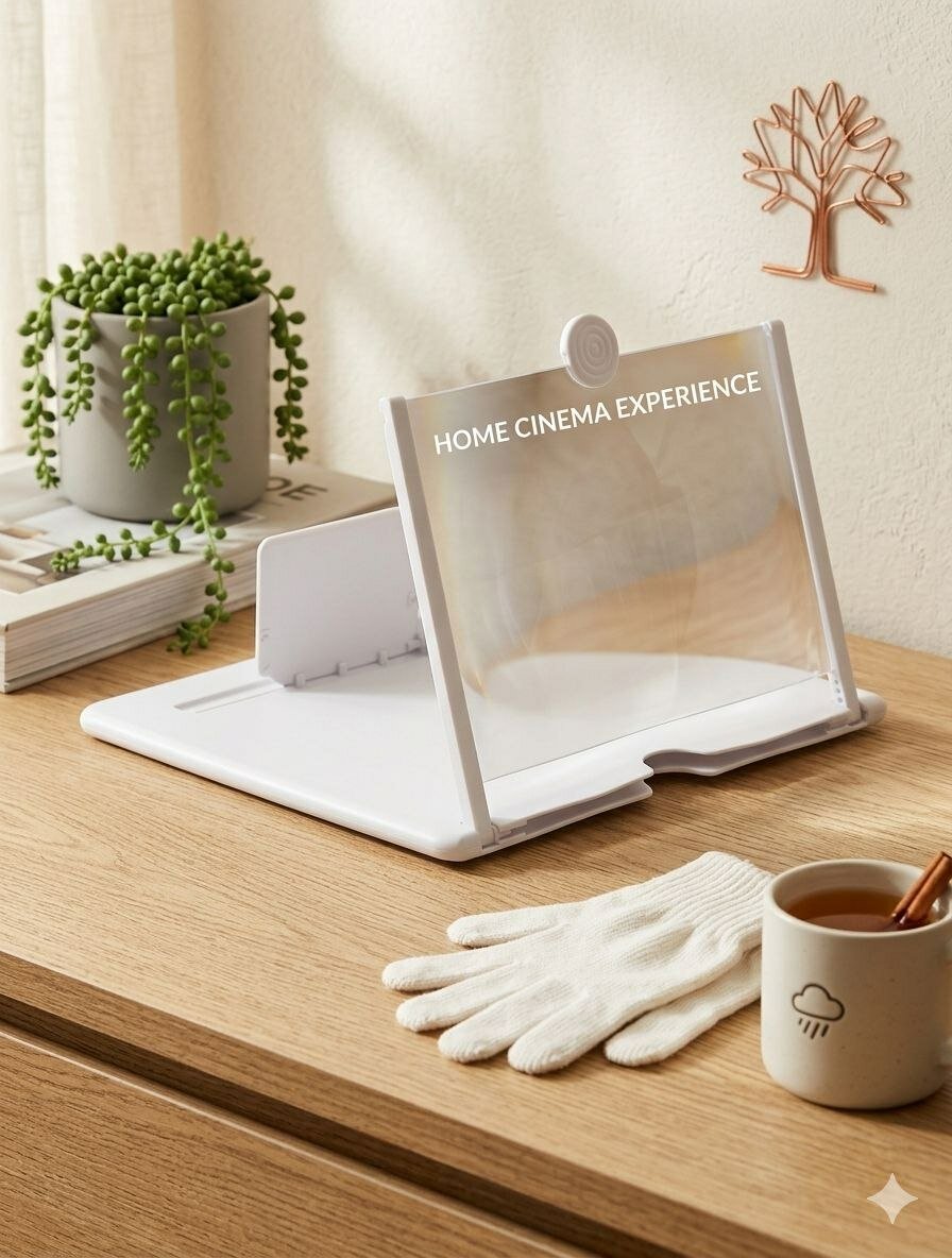 3D увеличитель экрана для смартфона, лупа для телефона с держателем.