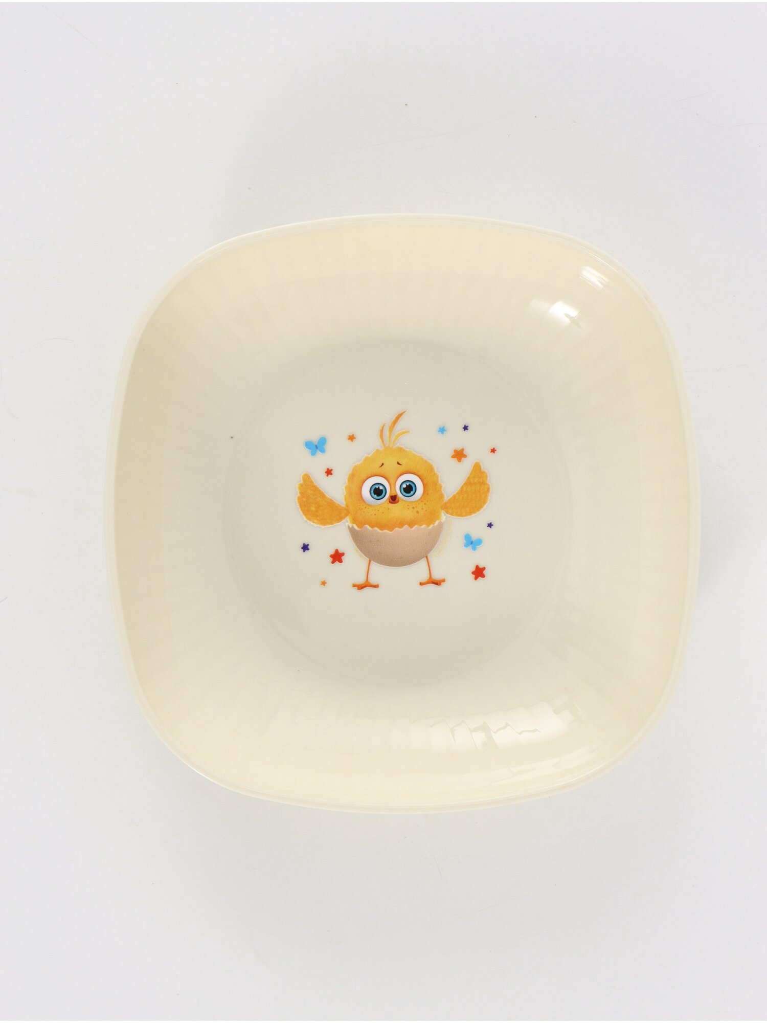Тарелка пластиковая детская, 14.5×14.5 см, Цып-цып