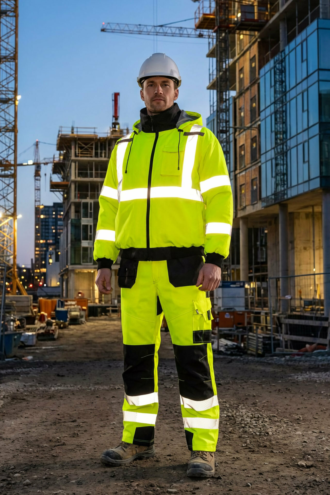 Куртка юнионворквеар Хай-Вис (UNIONWORKWEAR Hi-Vis) Рефлектор рабочая демисезонная — фото 1