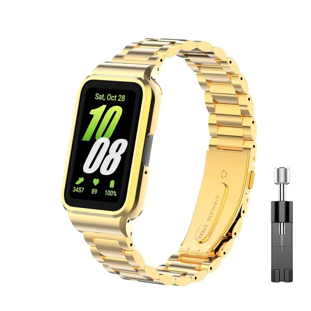 Защитный чехол Нержавеющая сталь Ремешок для Samsung Galaxy Fit 3