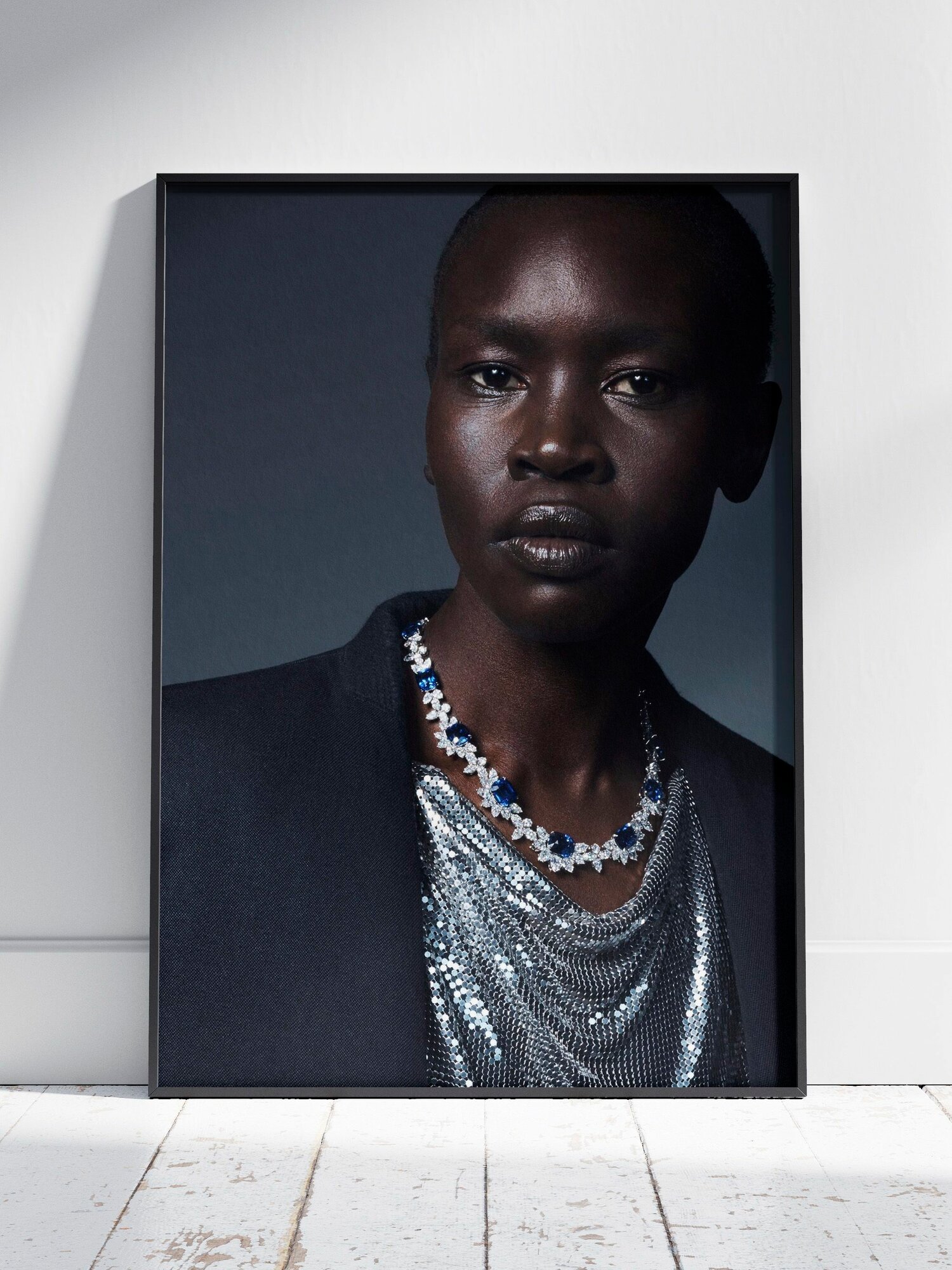 Плакат на стену для интерьера Алек Век (Alek Wek 3) - Постер по модели, бренду и моде формата A4 (21x30 см)
