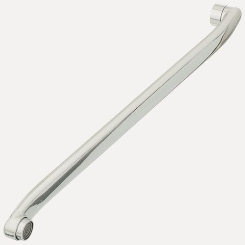 Изображение товара Излив для смесителя ComfortFactor 40 см, S-плоский, нержавеющая сталь, цвет хром, тип подключения ИМП, артикул 53340