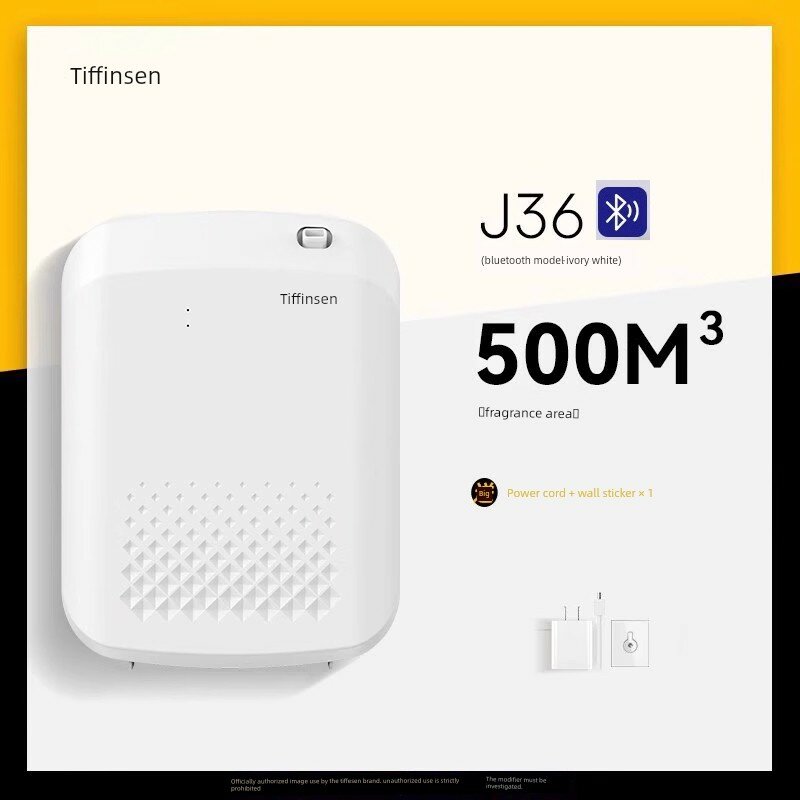 Диффузор ароматизатор J36 улучшенный с Bluetooth белый с питанием от сети без эфирного масла