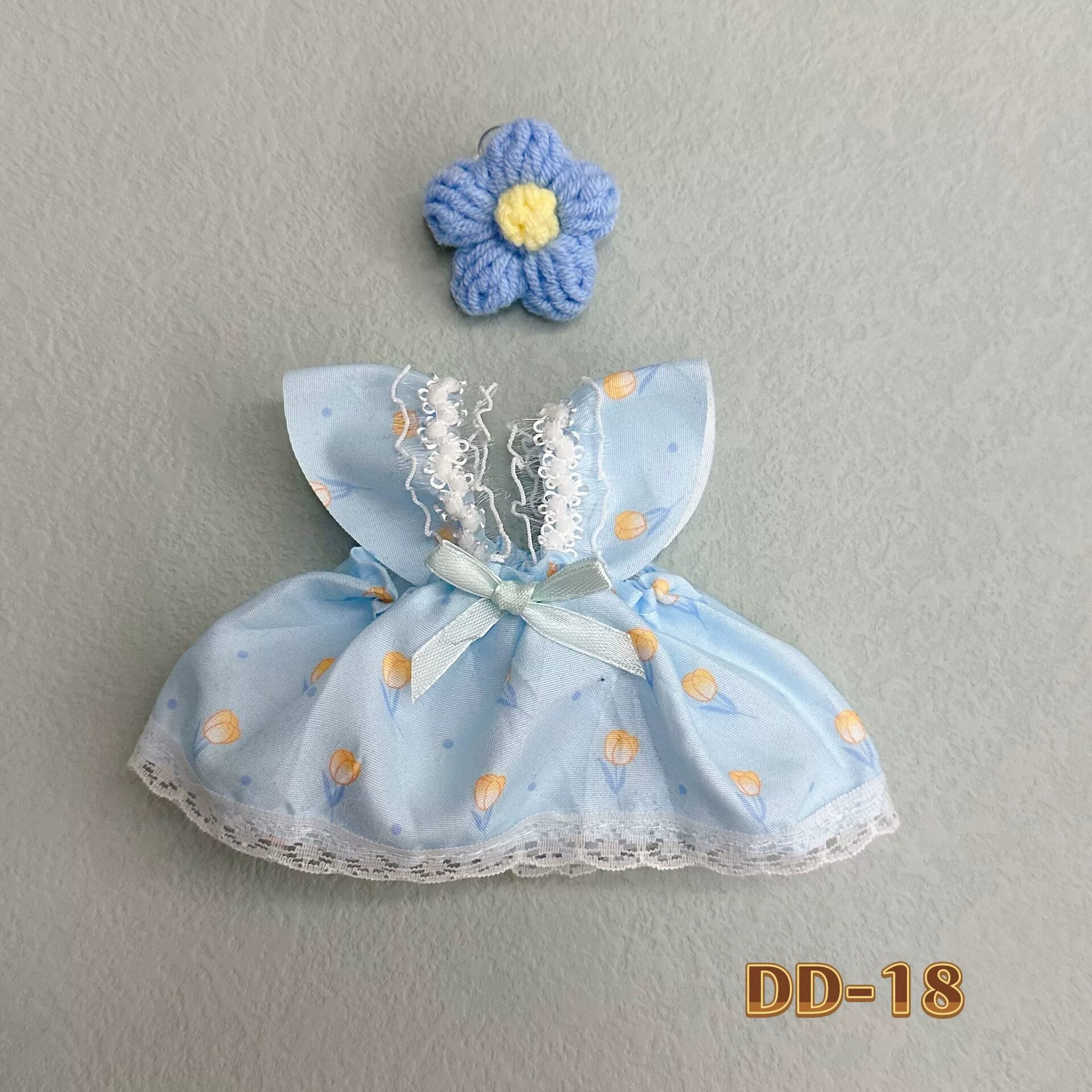 Одежда для куклы из хлопка - стиль DD-18, 20 см, мягкий наряд с мультяшным рисунком для кукол из хлопка, мягкая ткань