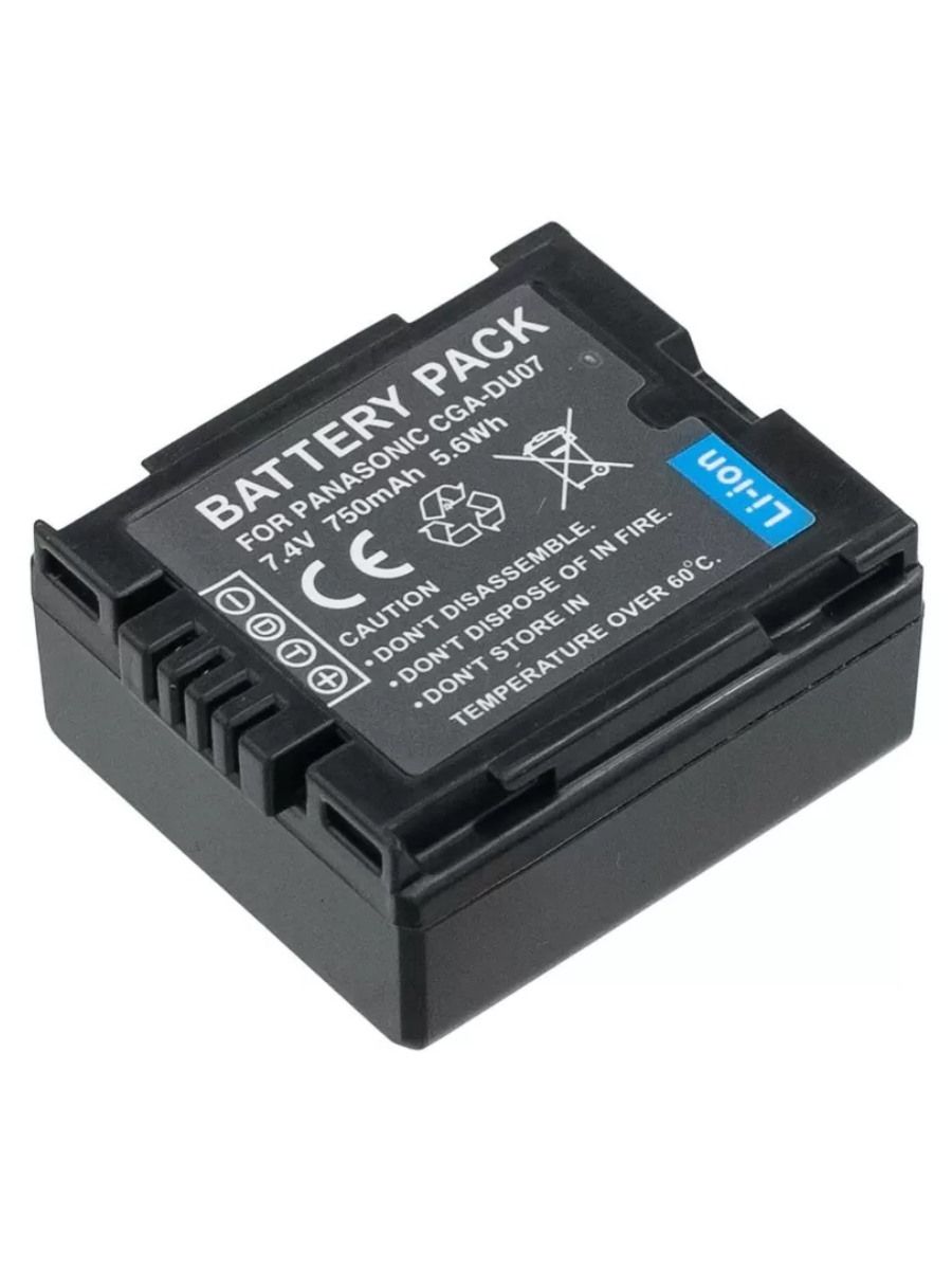 Аккумулятор для видеокамеры Панасоник CGA-DU06, CGA-DU07, CGR-DU06, 7.4V, 750mAh, код mb077167