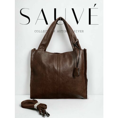 Сумка шоппер , коричневый