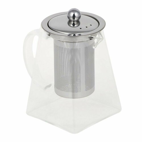 Чайник заварочный стеклянный 750мл с ситечком из нержавеющей стали 580₽