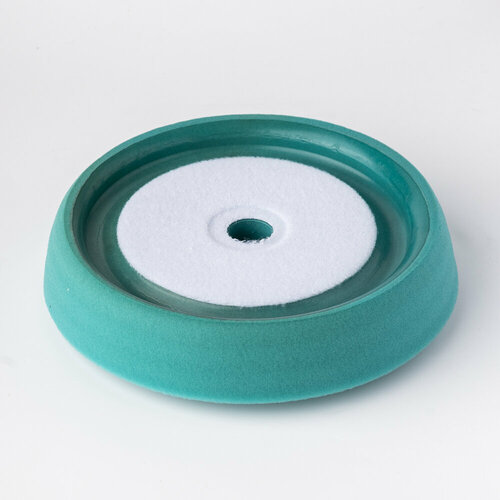 Полировальный поролоновый диск с системой фиксации VELCRO липучкой Колир мягкий 150мм голубой 619₽