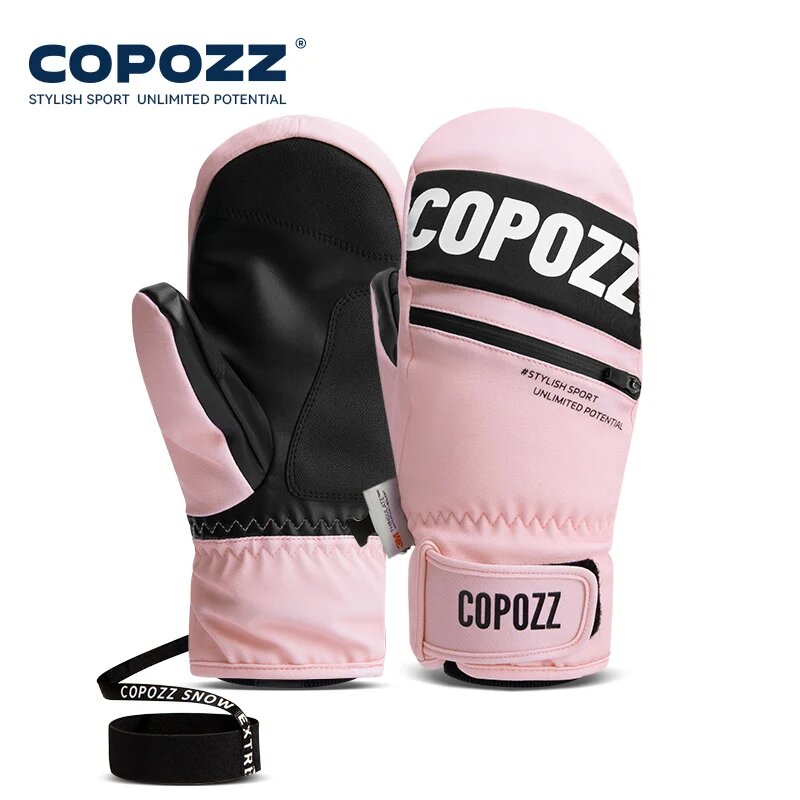COPOZZ Розовые лыжные перчатки с 3M Thinsulate