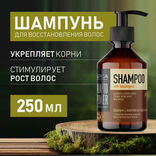 Изображение товара EPICA Professional Шампунь для восст. и укрепления волос с компл. адаптогенов «ADAPTO POWER», 250 мл