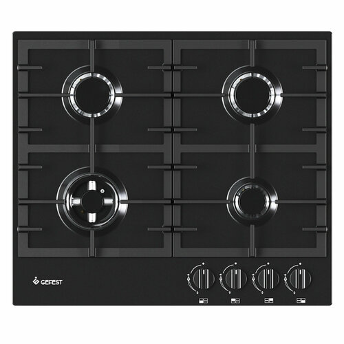Газовая варочная панель GEFEST ВГ 1214-01 К3 черный глянцевый 17930₽