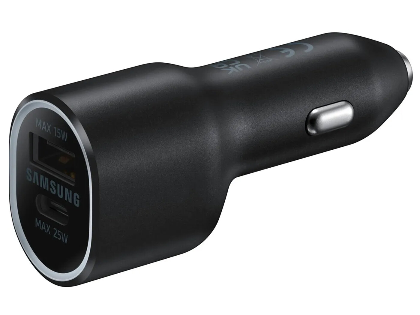 Автомобильное зарядное устройство Samsung EP-L4020, USB, USB Type-C, до 40Вт. Черный EP-L4020NBEGEU - фото №1