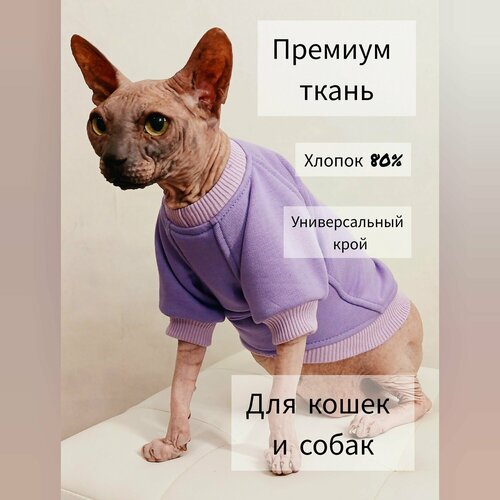 Толстовка для кошек и собак мелких пород (фиолетовый)
