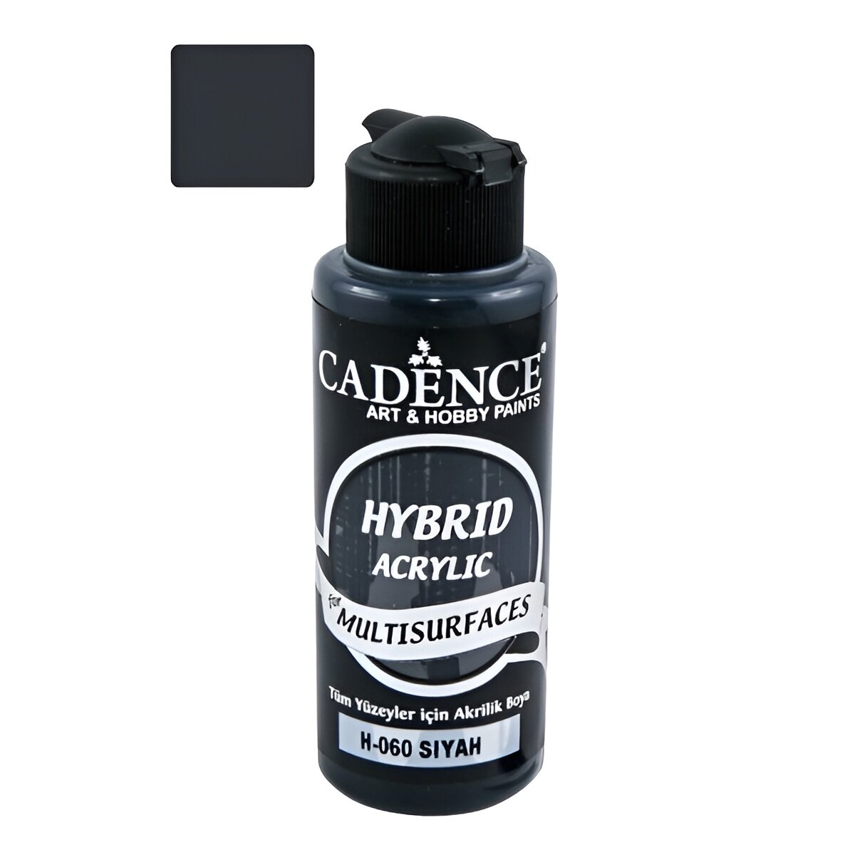 Акриловая краска Cadence Hybrid Acrylic Paint, 120 ml. Black H-060