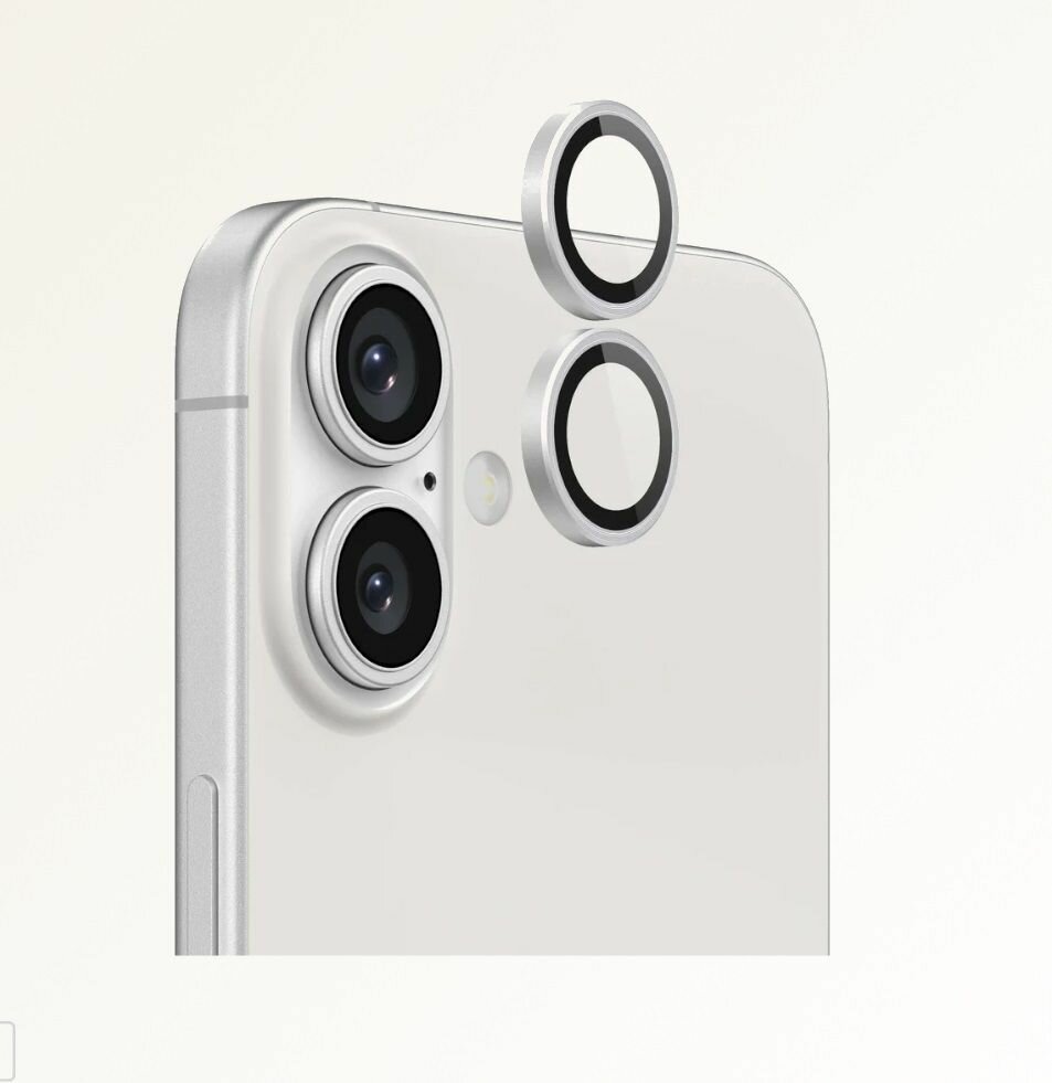Защитное стекло на линзы камер Iphone 16/ 16 Plus Remax белое