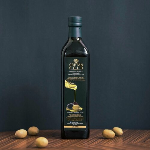 Изображение товара Оливковое масло Cretan Gold Extra Virgin, Нерафинированное, 750 мл
