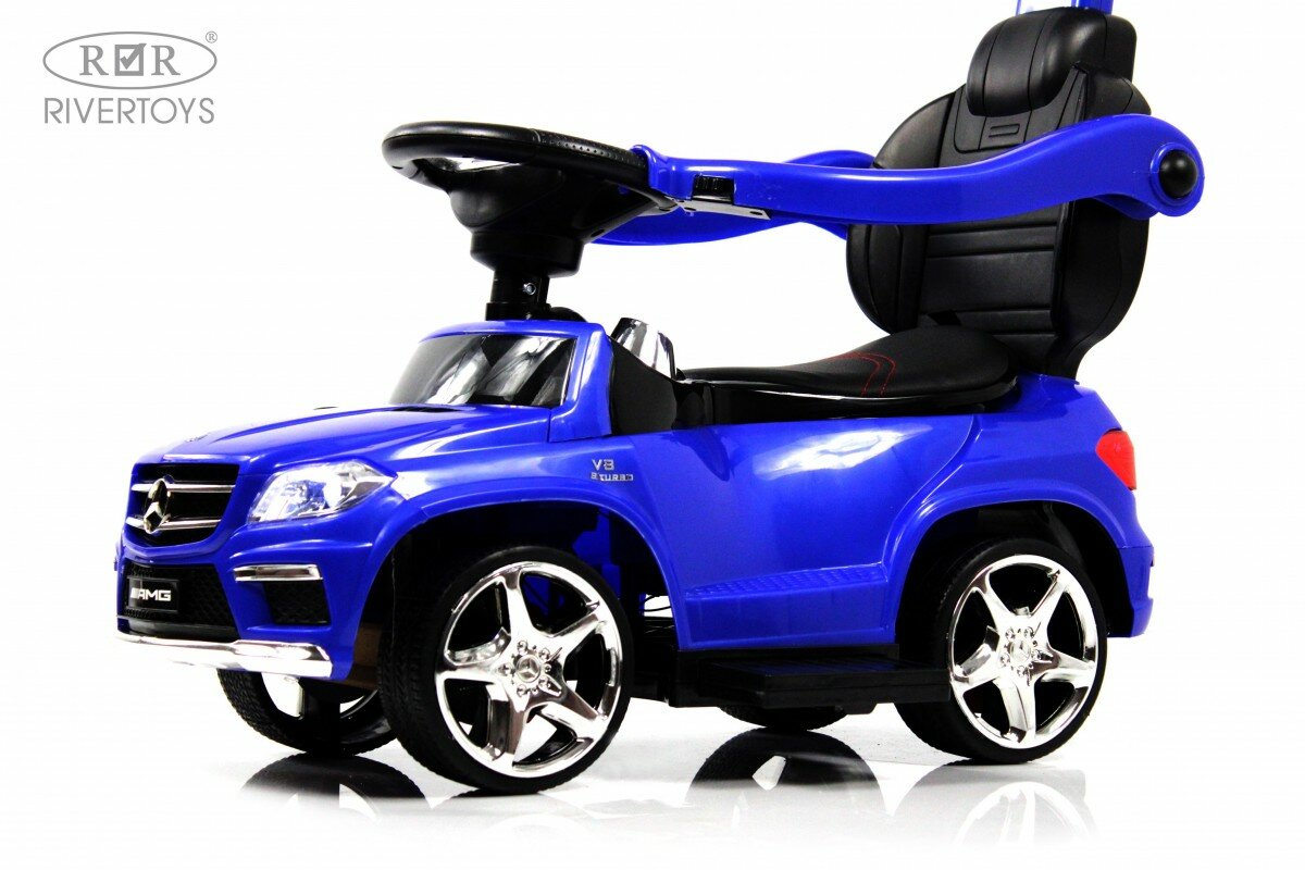 Детский толокар Mercedes-Benz GL63 (A888AA-M) синий (RiverToys)