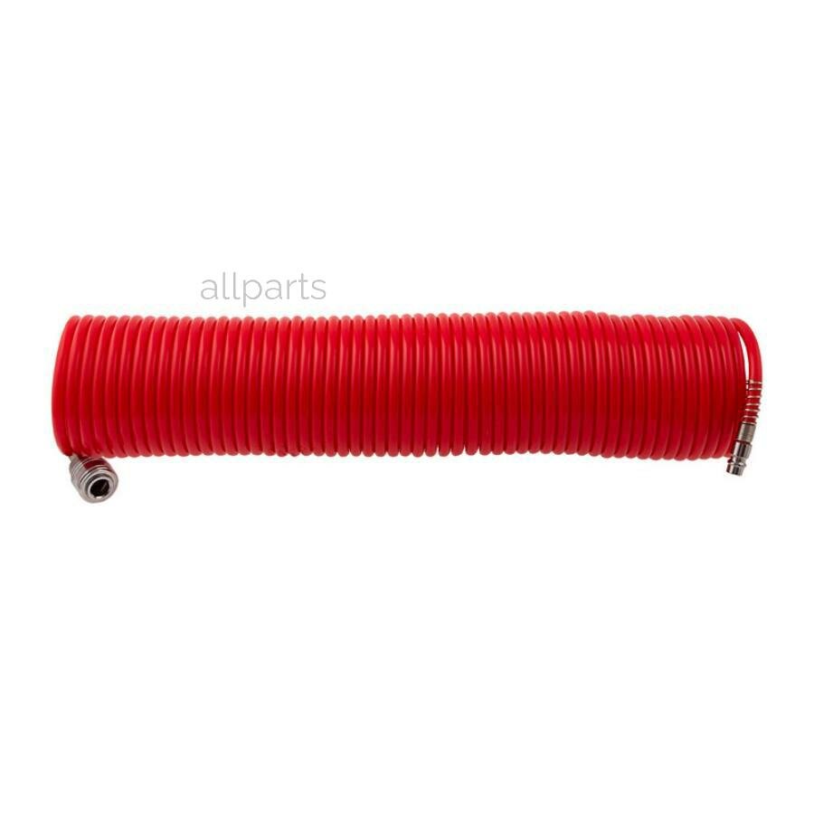 MATRIX 57006 Шланг воздушный, соединение рапид (EURO) 1/4"M,1/4"F, спиральный, d = 6 мм, D = 8 мм, длина 15 м MATRIX 57006