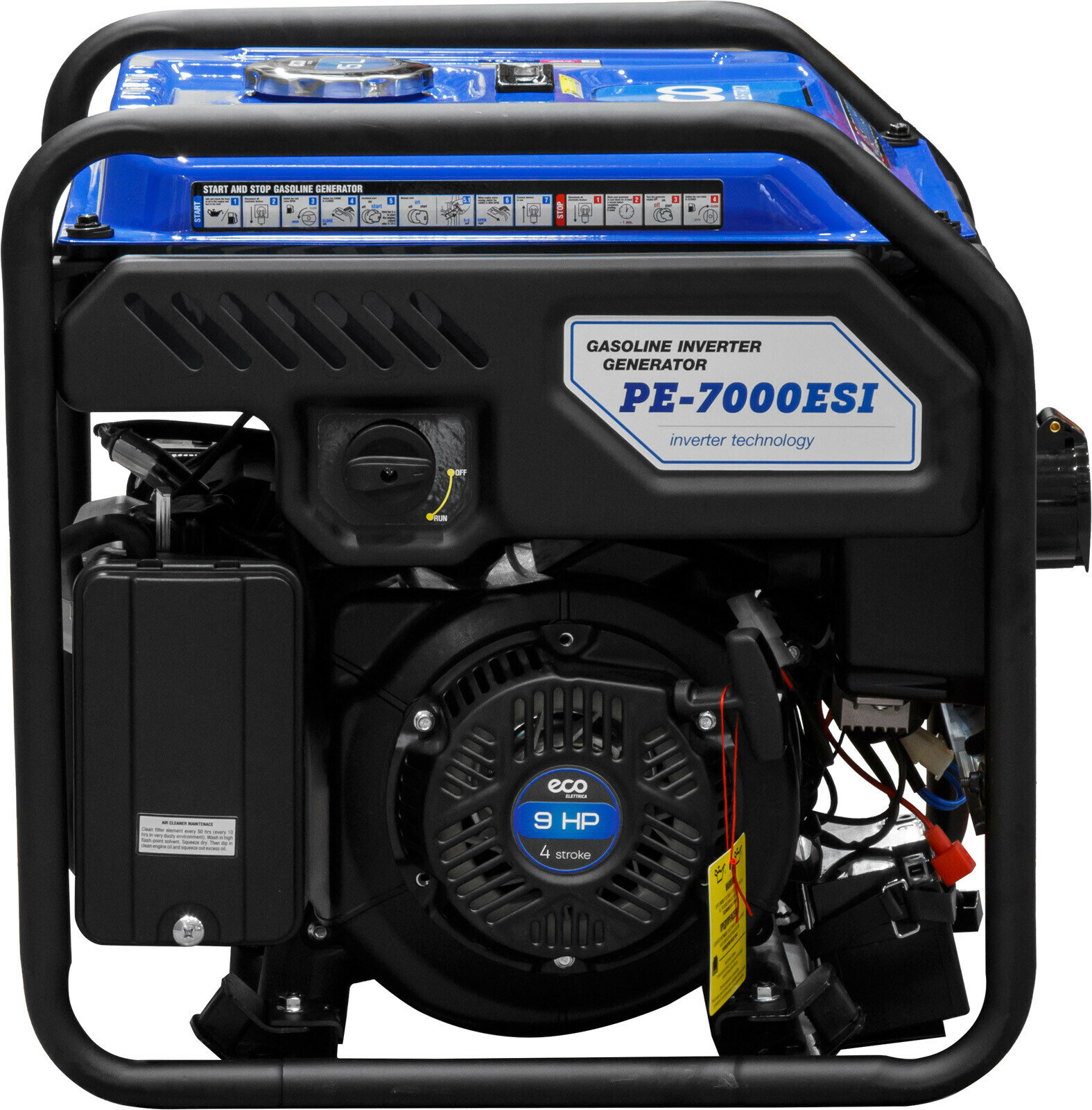 Генераторы Генератор инверторный бензиновый ECO PE-7000ESI 5 кВт (EC1710-2)