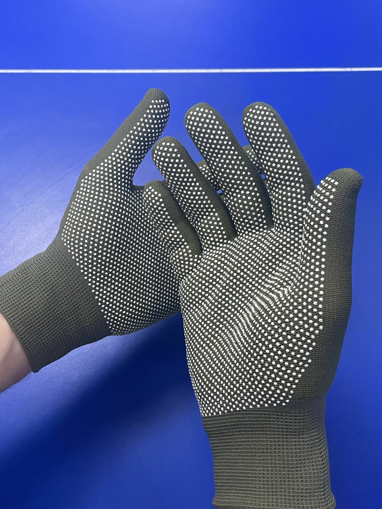 Чёткие перчатки 5 пар, L, хаки — фото 1