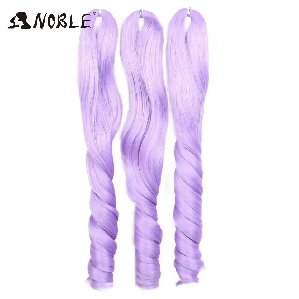 Фиолетовые косы Noble, 18 дюймов, волнистые