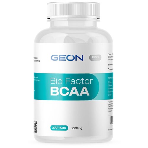 Аминокислота GEON Geon Аминокислотный комплекс Bio Factor BCAA, нейтральный geon bcaa quattro amino 350г апельсин