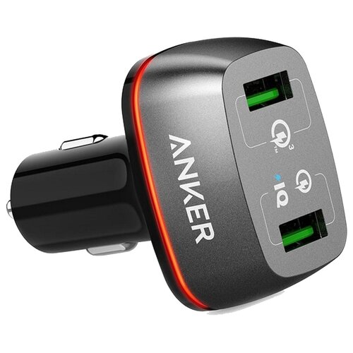 АЗУ ANKER PowerDrive+ 2, 24W черный