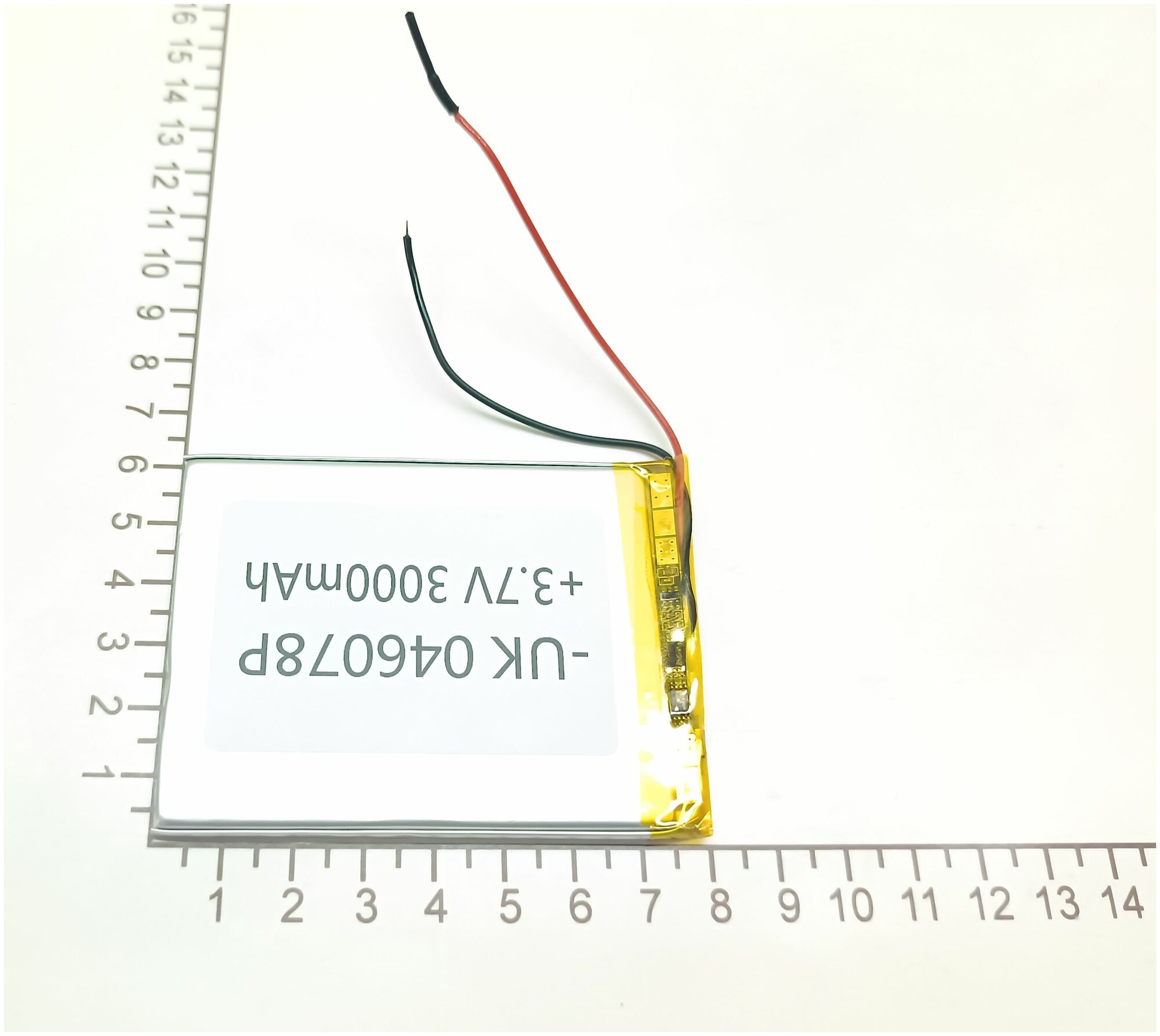 Аккумулятор универсальный для книги teXet TB-126 / 37v 3000mAh 4x60x80 / Li-Pol батарея /