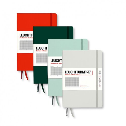 Блокнот Leuchtturm1917 Natural Colors A5 (14.5x21см.) 80г/м2 - 251стр. в клетку, твердая обложка, цвет: рыжий лис