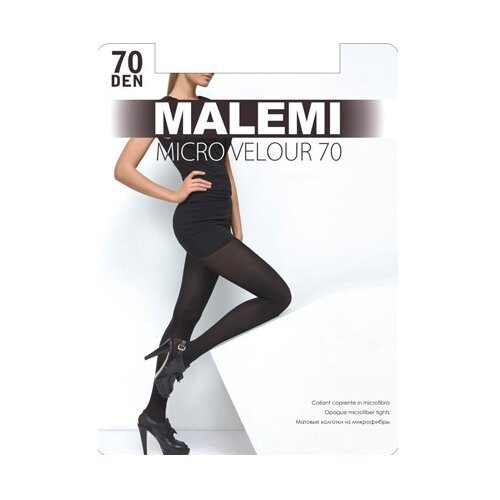 фото Колготки malemi micro velour 70 den, размер xl, nero