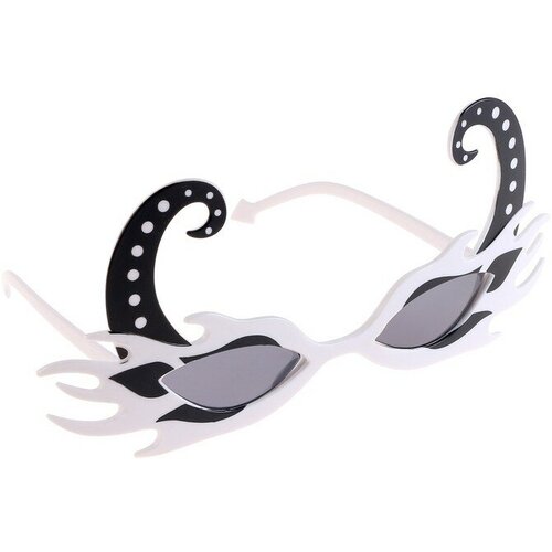 Карнавальные очки «Рога», цвет белый карнавальные очки рога 6900035