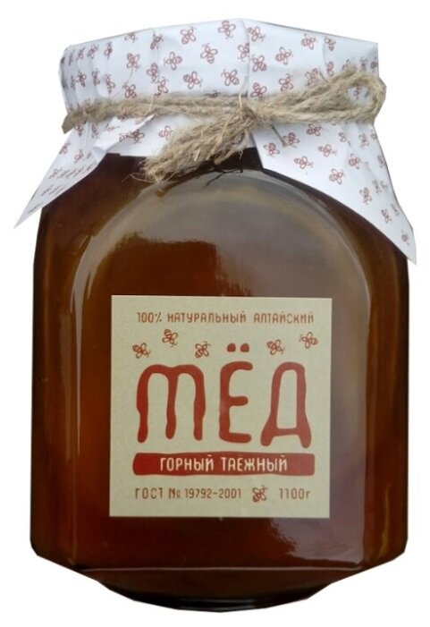 Мёд горный таежный 1,1 кг. от "Союза Пчеловодов Алтая"