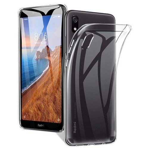 фото Cиликоновый прозрачный чехол transparent для xiaomi redmi 7a re:pa