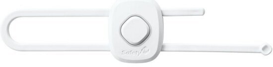 Блокиратор SAFETY 1ST Safety 1ST открывания распашных дверей шкафа с кнопкой, белый, 3202007000
