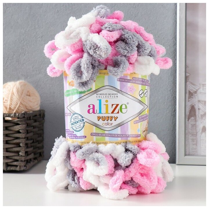 ALIZE Пряжа "Puffy color" 100 % микрополиэстер 9м/100г (6370)