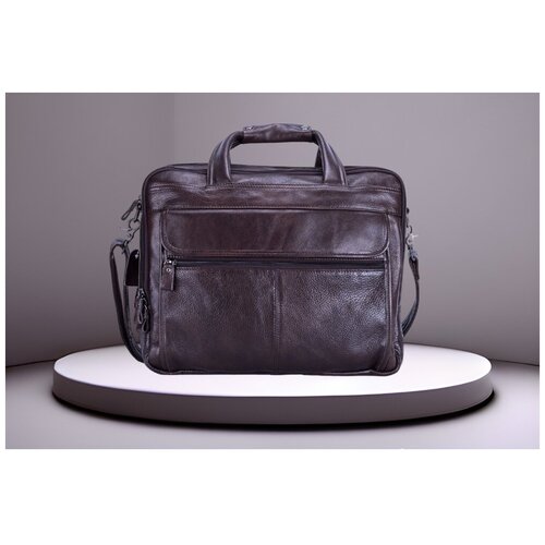 фото Сумка мессенджер nip, фактура матовая, коричневый