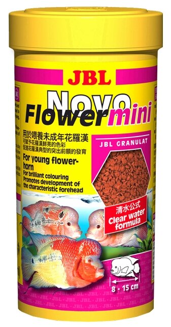 Сухой корм для рыб JBL NovoFlower mini, 250 мл - фотография № 1